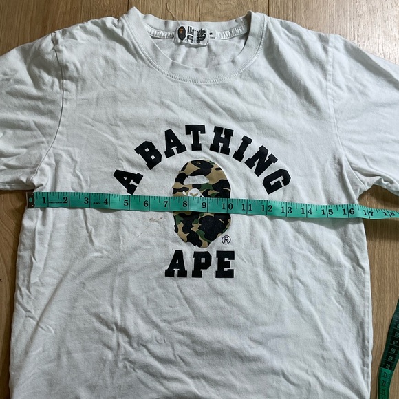 A BATHING APE 1ST CAMO COLLEGE TEE Size M - Picture 8 of 15